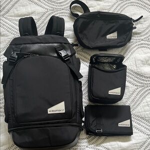 The Getaway Bag with The Sidekick Black Backpack Set